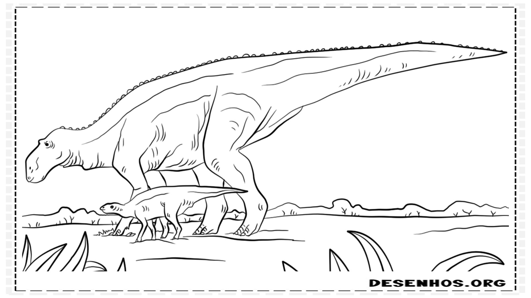 desenhos de dinossauros para colorir 76