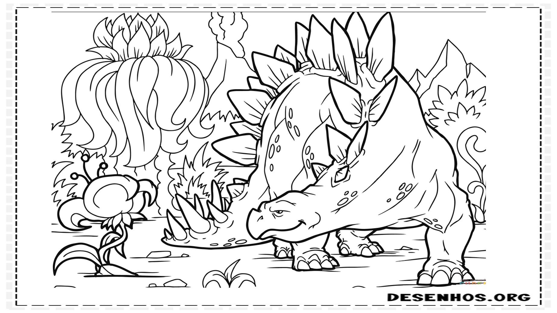 desenhos de dinossauros para colorir 77