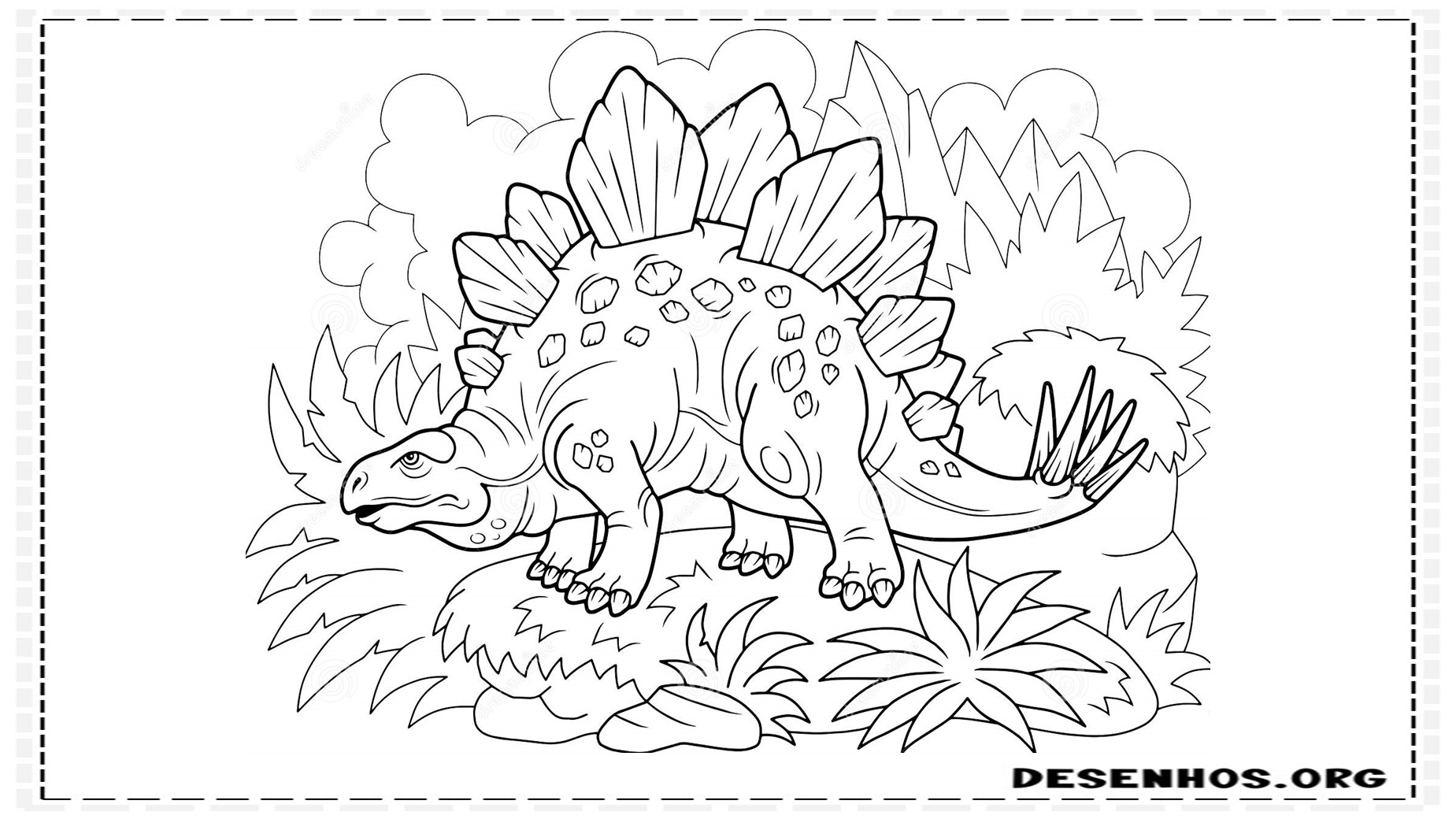 Dinossauros para colorir 85