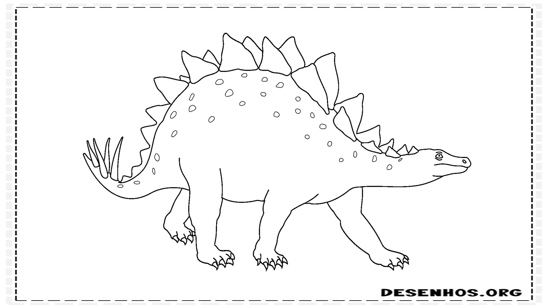 Dinossauros para colorir 89