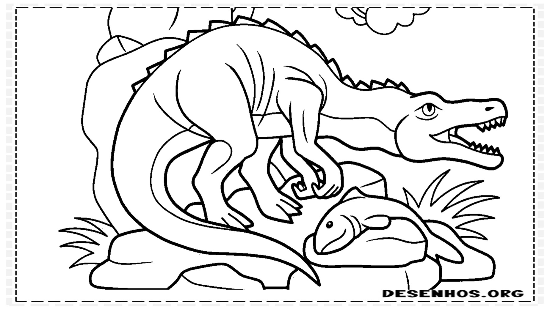 desenhos de dinossauros para colorir 9