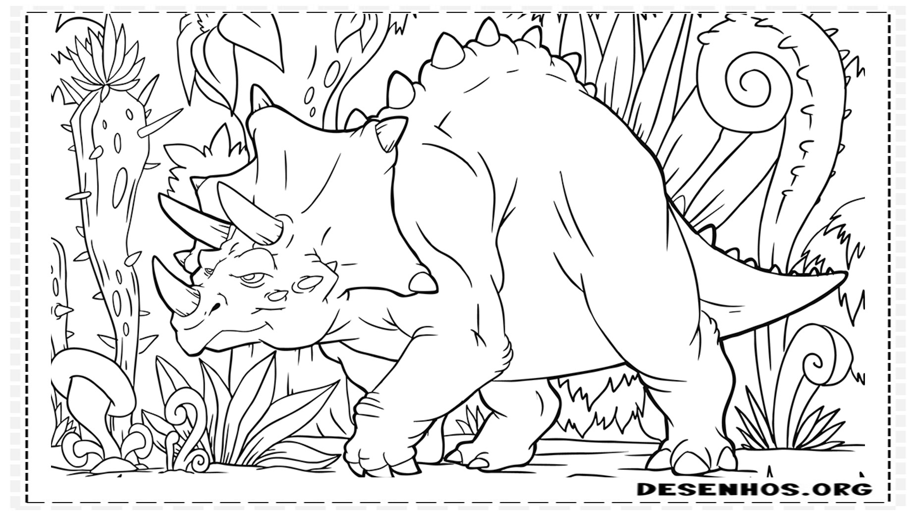 Dinossauros para colorir 93 Dinossauros para colorir 93