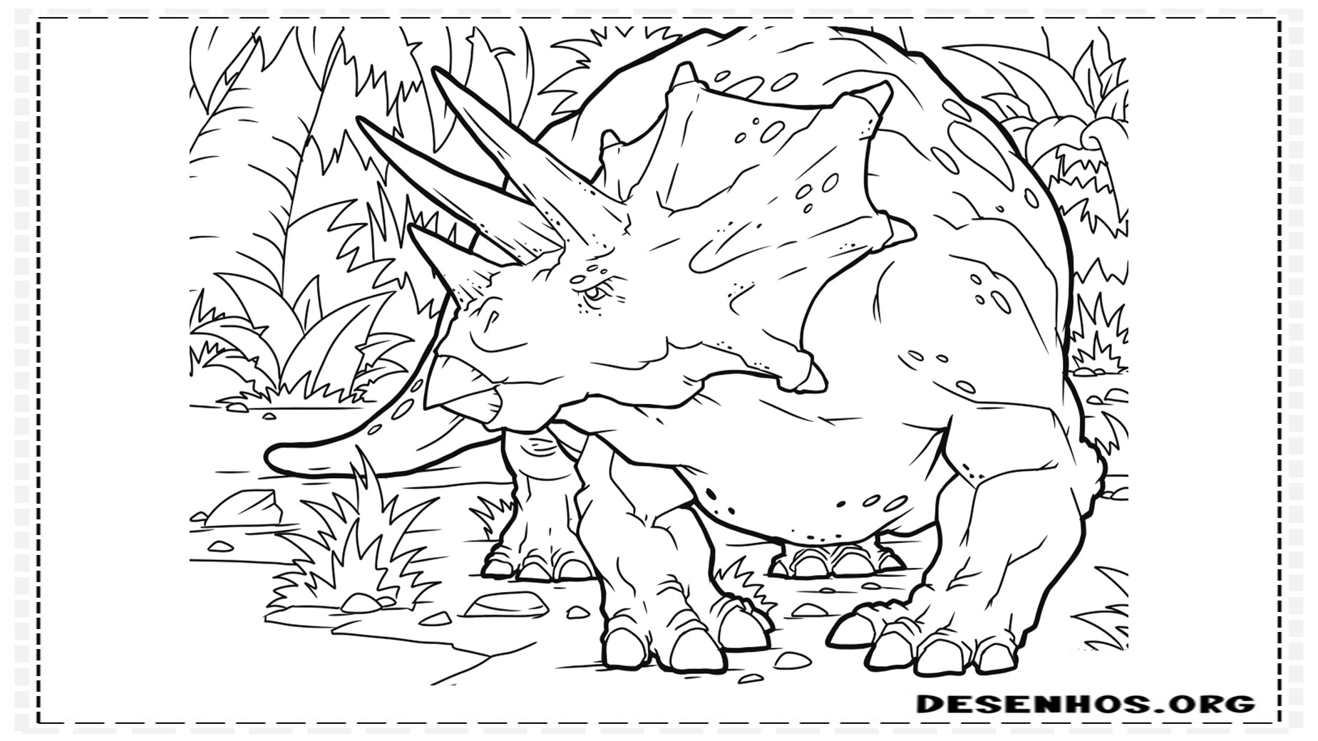 Dinossauros para colorir 94