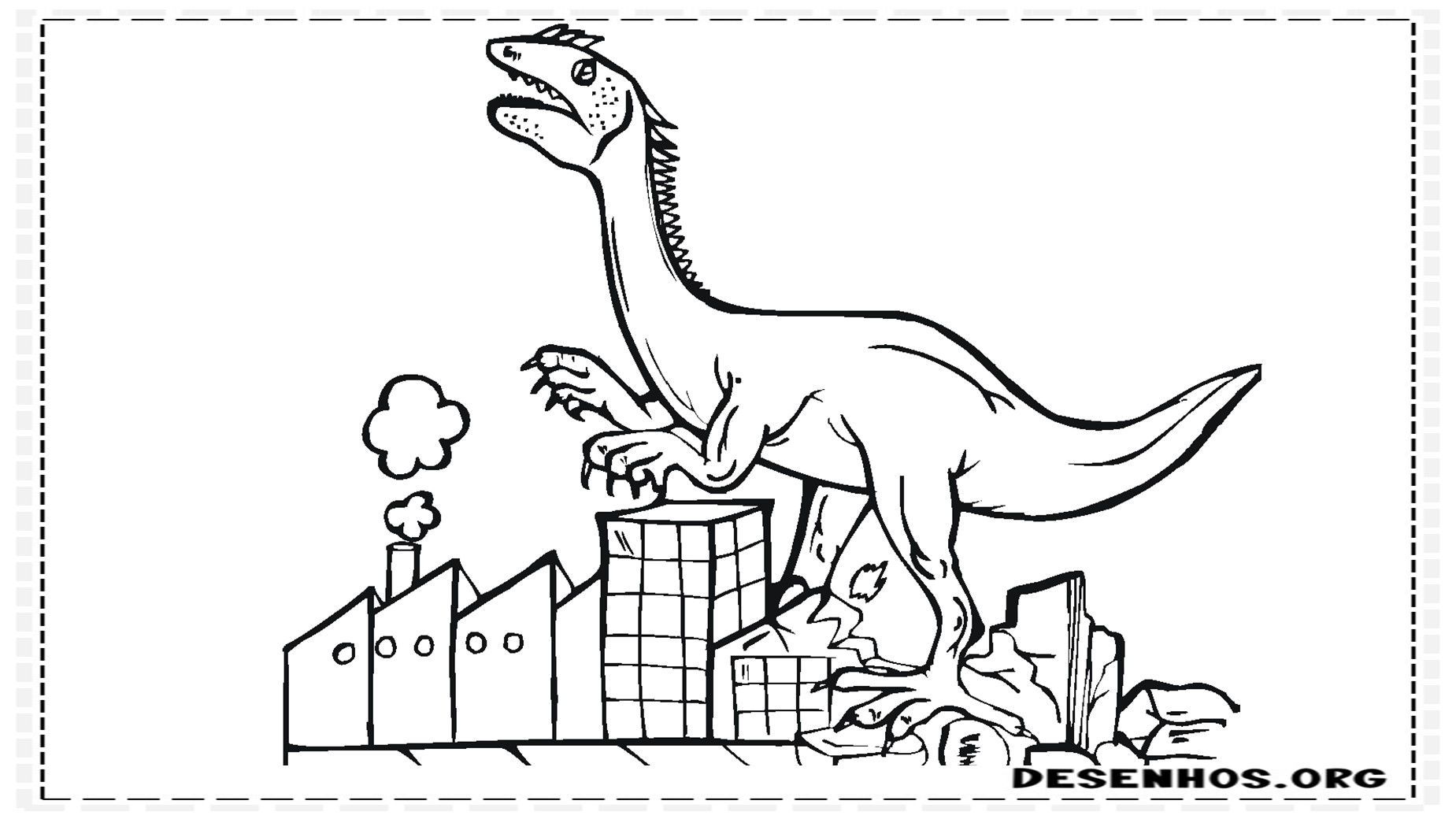 Dinossauros para colorir 99