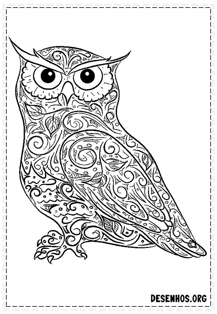 desenhos de coruja 56