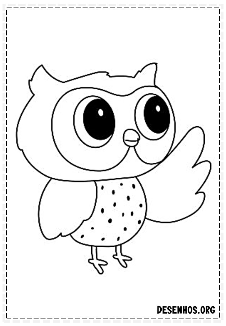 desenhos de corujas fofas para colorir 10