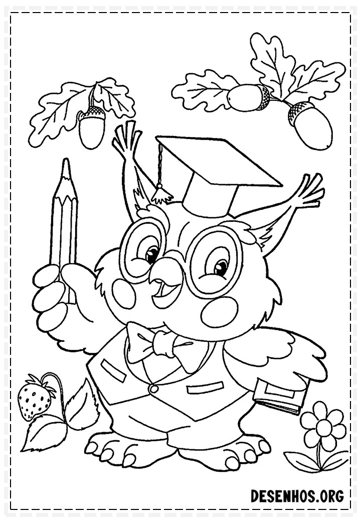 desenhos de corujas fofas para colorir 13