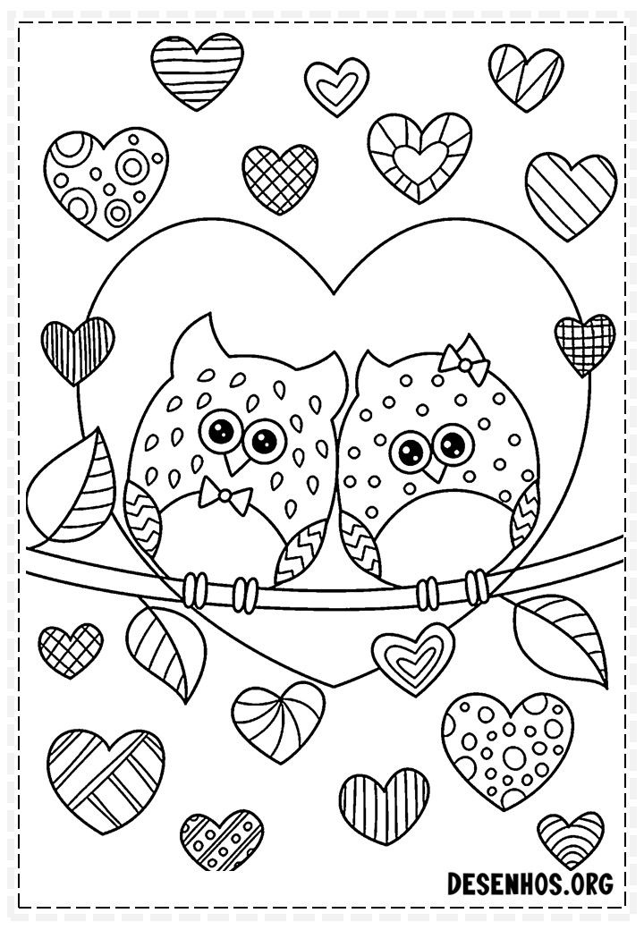 desenhos de corujas fofas para colorir 14