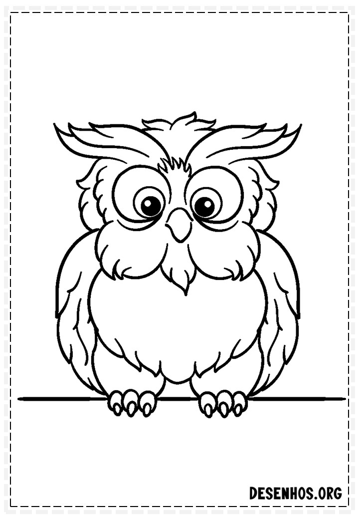 desenhos de corujas fofas para colorir 31