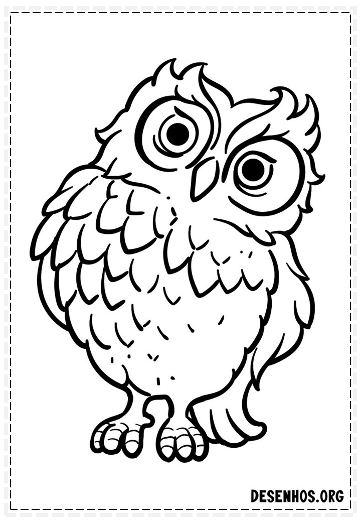 desenhos de corujas fofas para colorir 32