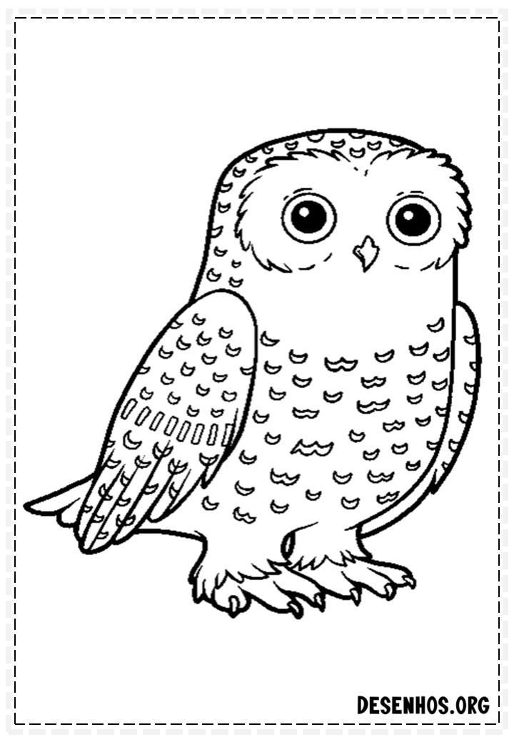 desenhos de corujas fofas para colorir 6