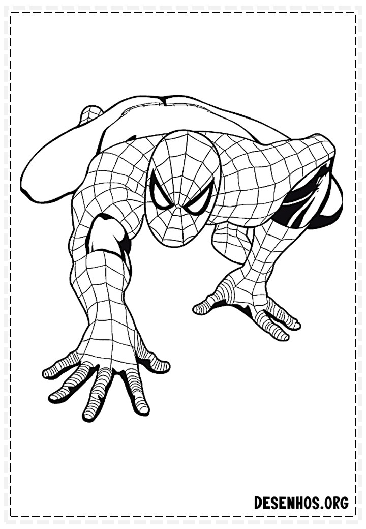 desenhos para colorir homem aranha 109