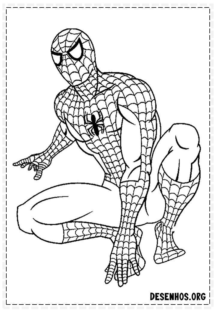 desenhos para colorir homem aranha 115