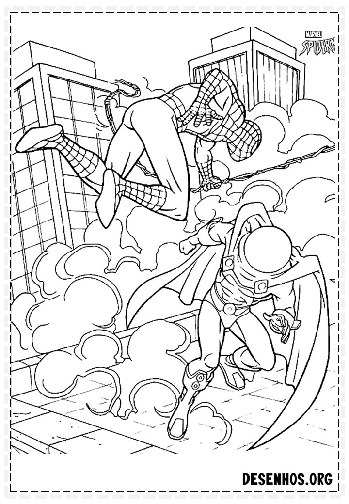 desenhos para colorir homem aranha 116
