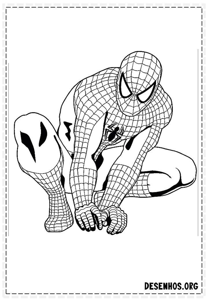 desenhos para colorir homem aranha 117