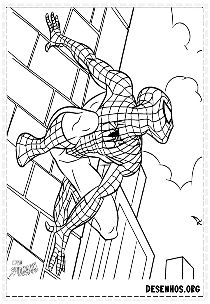 desenhos para colorir homem aranha 118