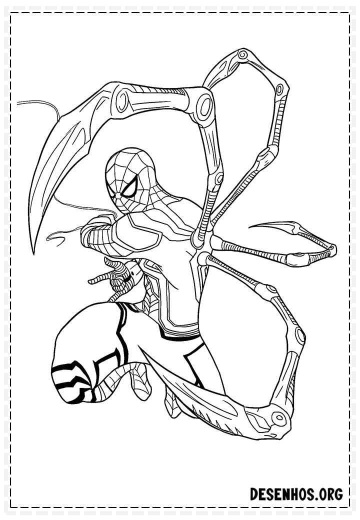 desenhos para colorir homem aranha 120