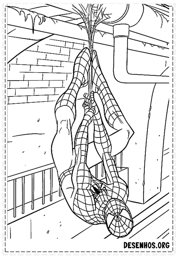desenhos para colorir homem aranha 122