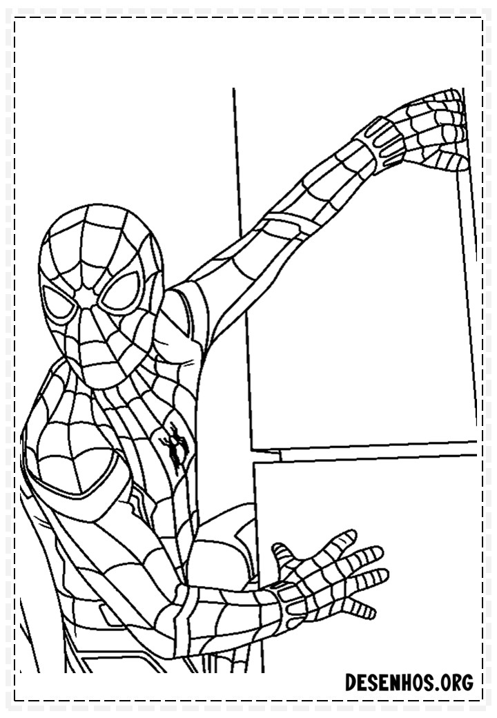 desenhos para colorir homem aranha 125 –  – Desenhos