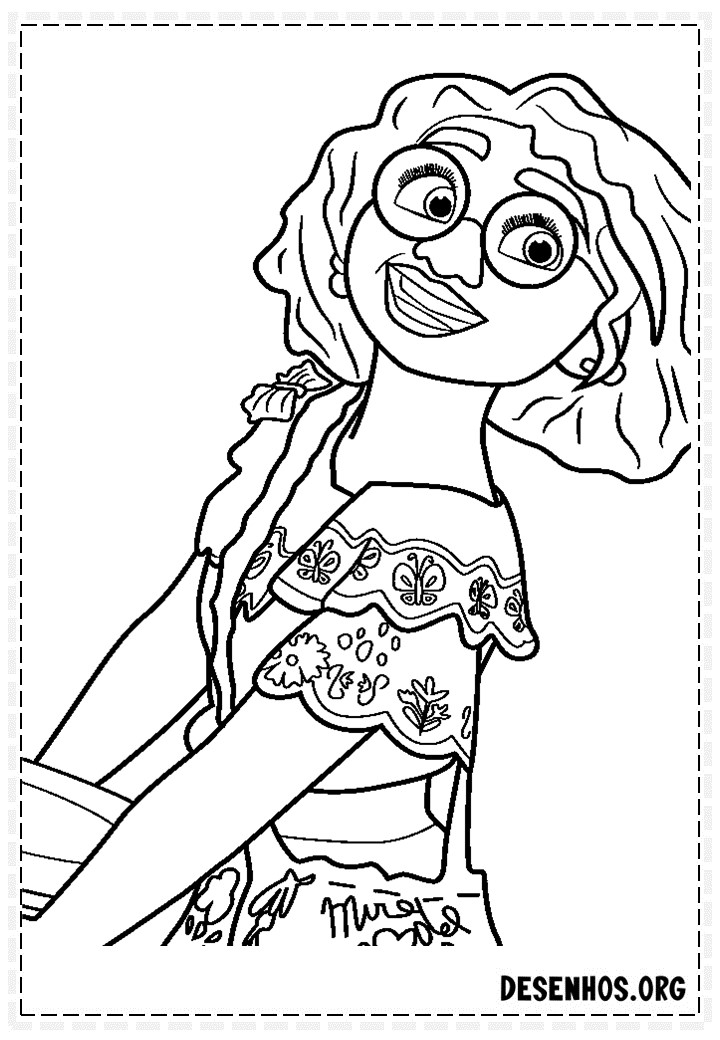 60 Desenhos de Encanto da Disney para colorir