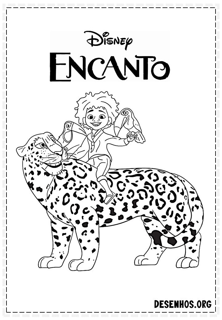 60 Desenhos de Encanto da Disney para colorir