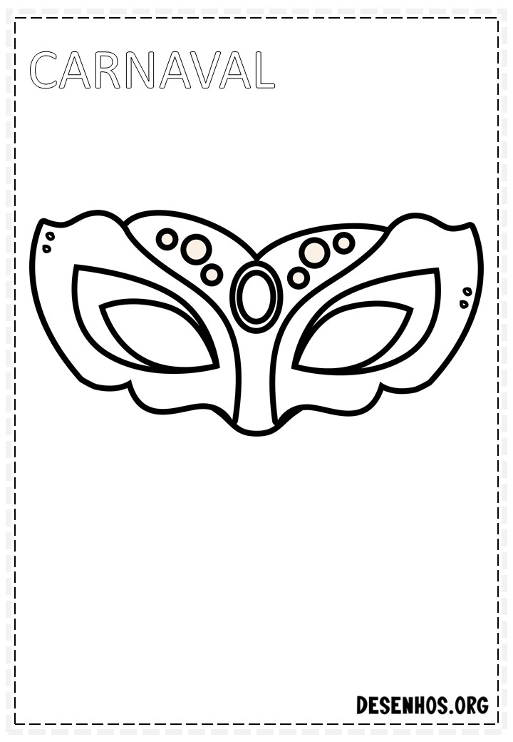45 desenhos de carnaval para colorir
