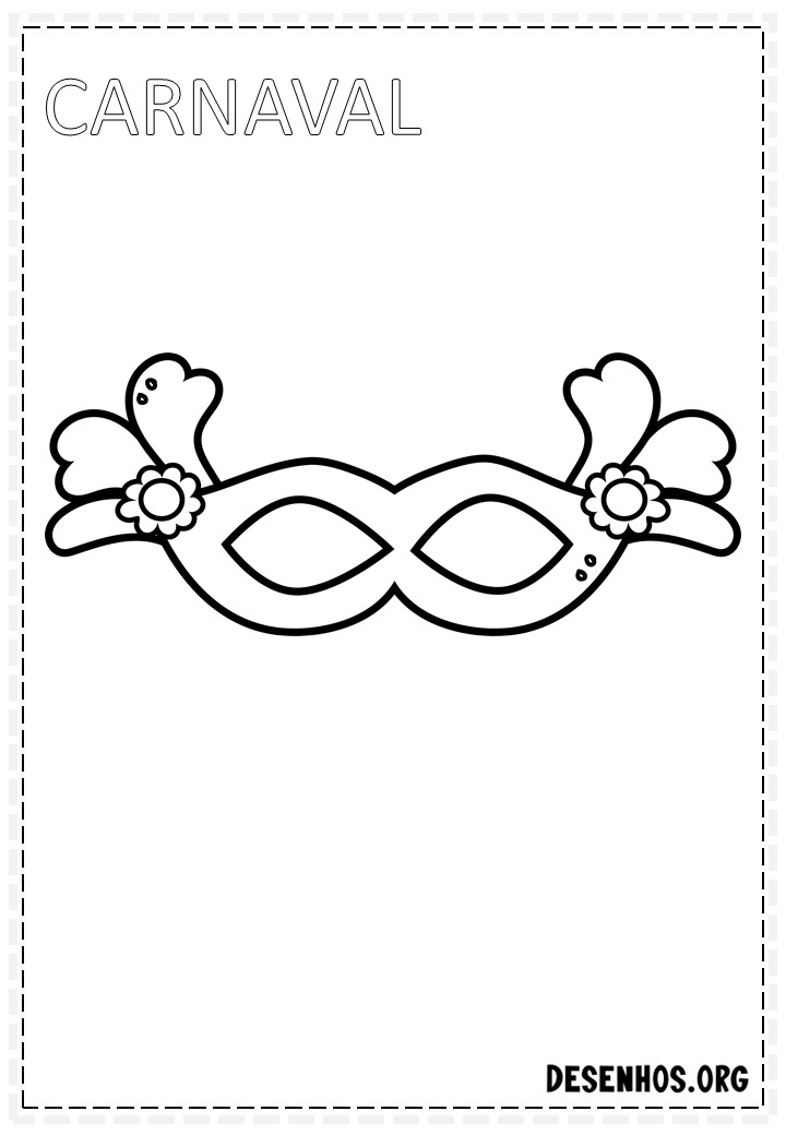 45 desenhos de carnaval para colorir
