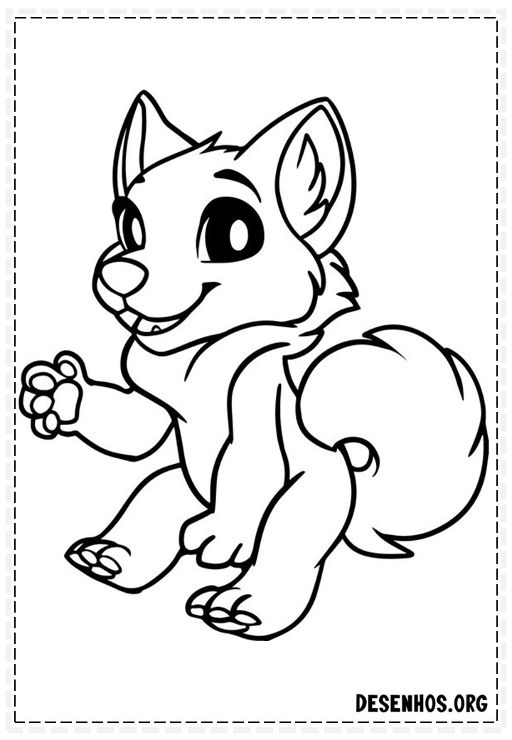 desenhos de lobo 13