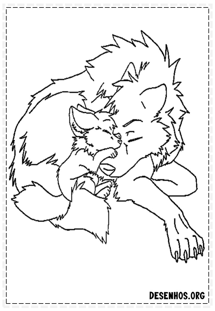 desenhos de lobo 15