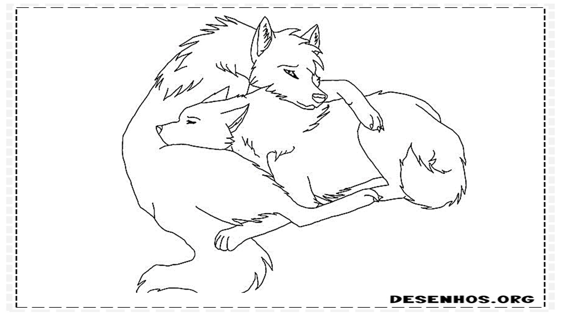 desenhos de lobo 2