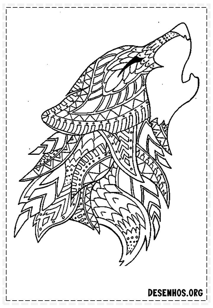 desenhos de lobo 48