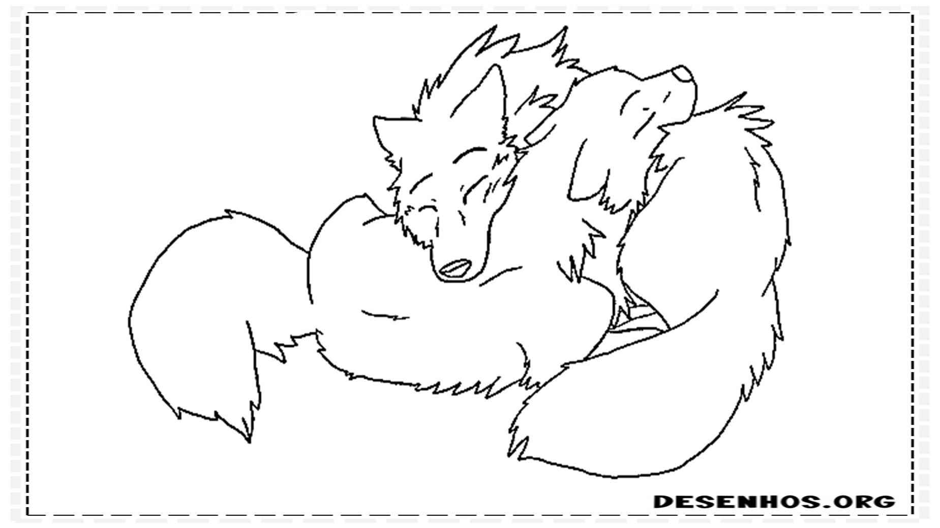 desenhos de lobo 7