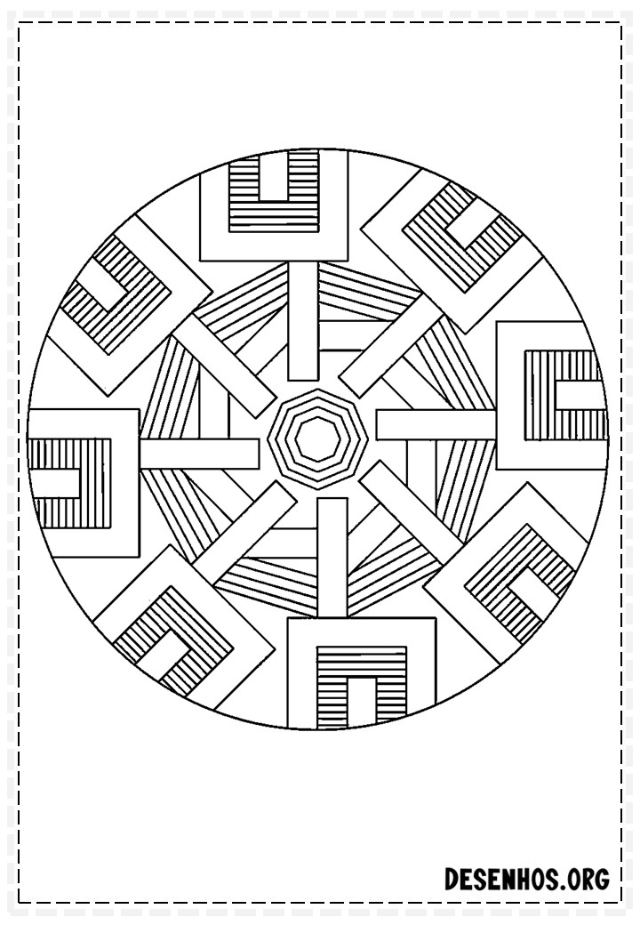 mandalas para colorir 612
