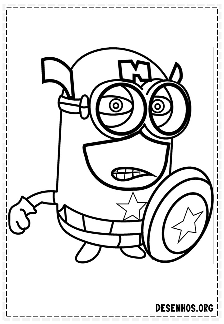 desenho dos minions 4