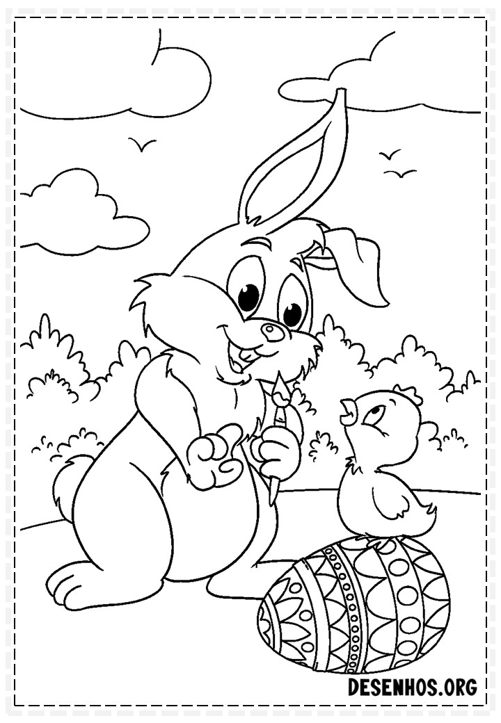 desenhos para colorir da pascoa 100