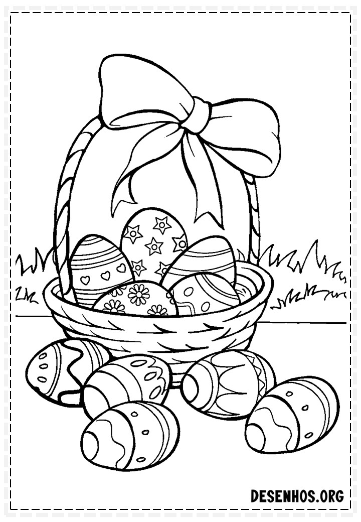 desenhos para colorir da pascoa 107