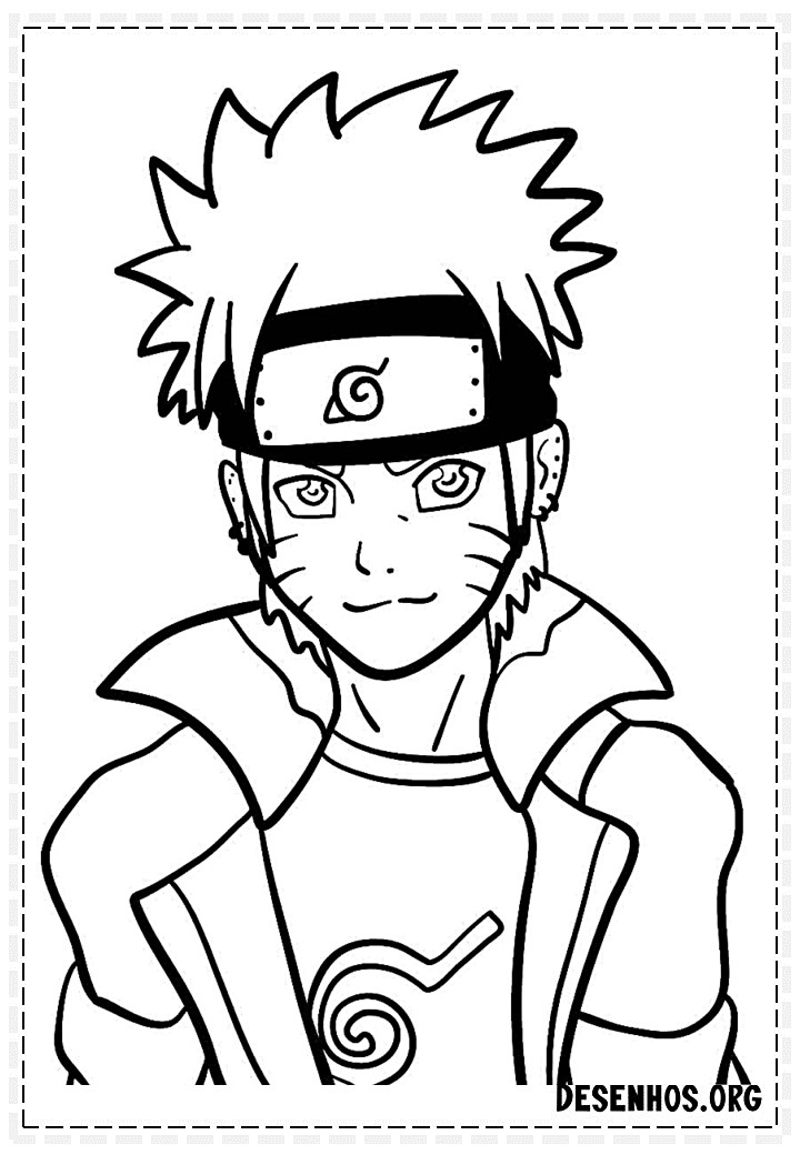 hokage naruto para imprimir  Naruto e sasuke desenho, Naruto desenho,  Desenhos para colorir naruto