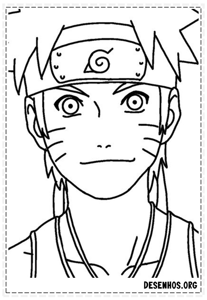 desenho para desenhar do naruto facil