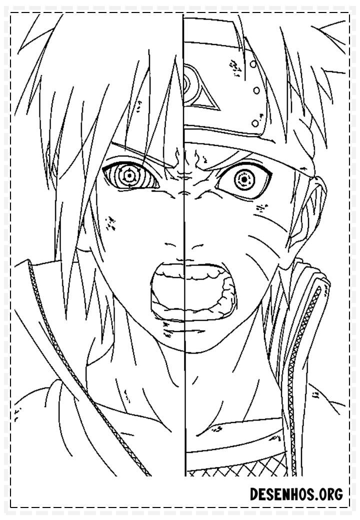 COMO DESENHAR O NARUTO