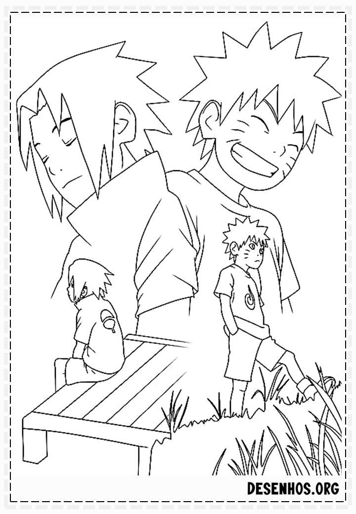 naruto para colorir149