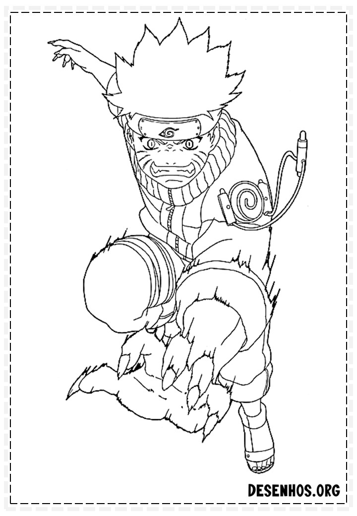 naruto para colorir156