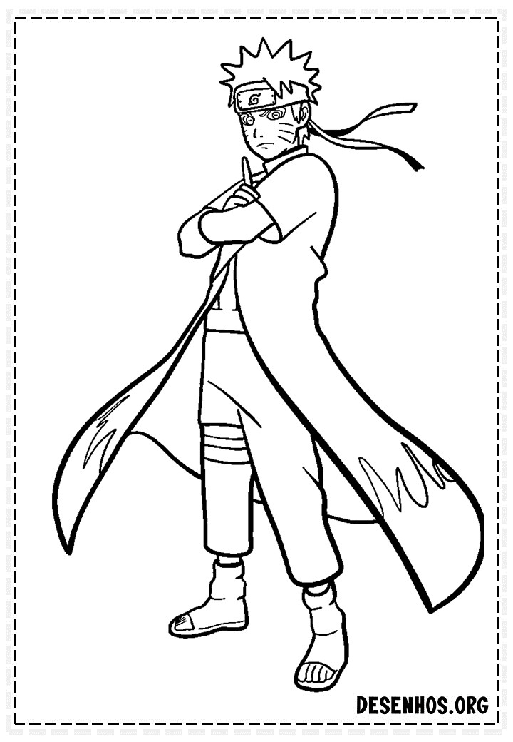 Desenhos de Naruto para Colorir e Pintar