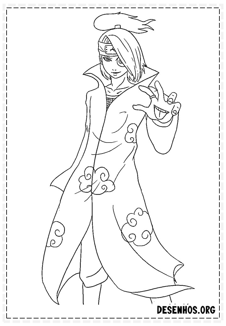 naruto para colorir36