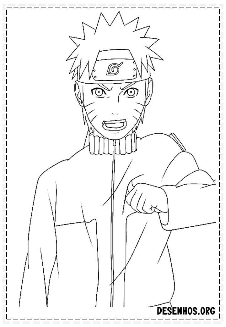 naruto para colorir49