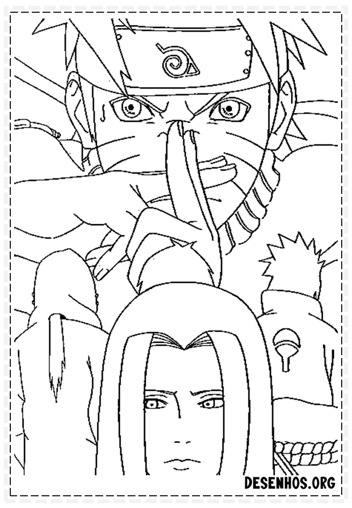 naruto para colorir59