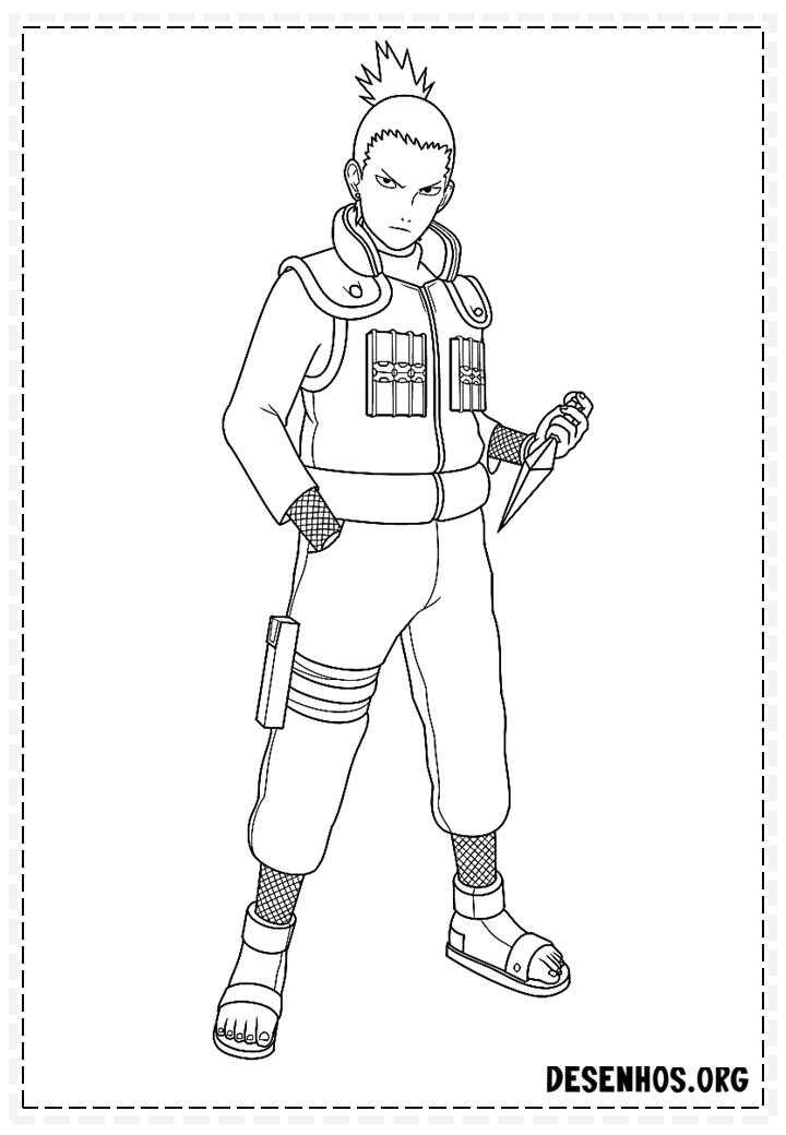 naruto para colorir96