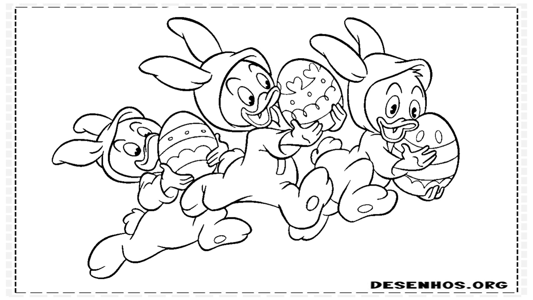 Mais de 150 desenhos da Páscoa para colorir