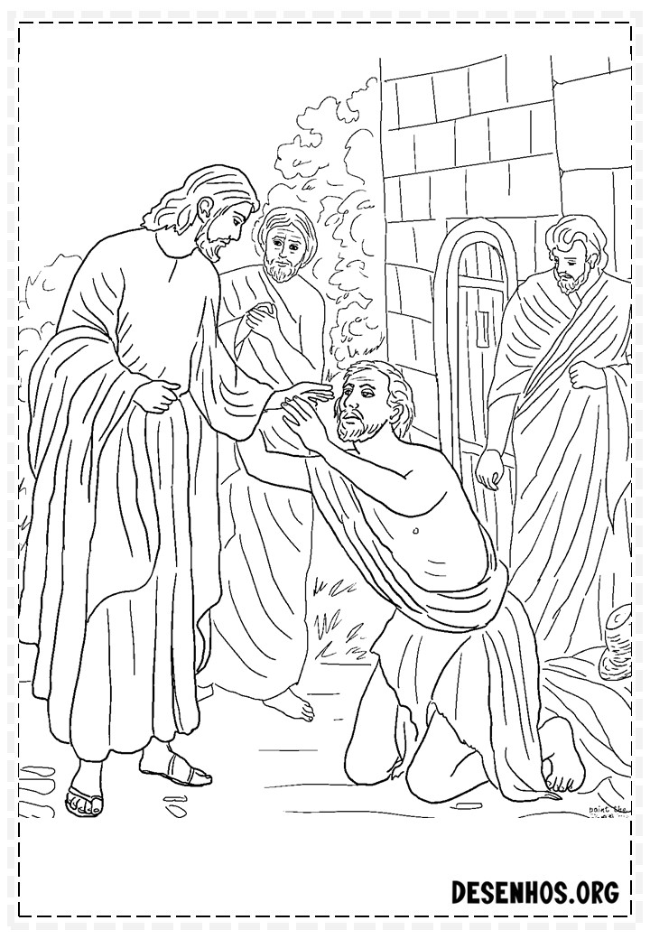 Desenhos da crucificação e ressurreição de cristo para colorir 12