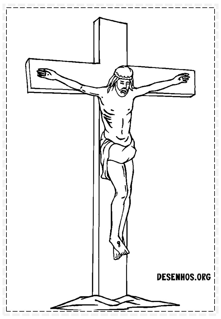 Desenhos da crucificação e ressurreição de cristo para colorir 29