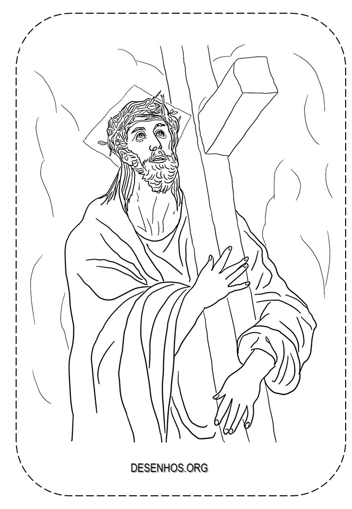 Desenhos da crucificação e ressurreição de cristo para colorir 62